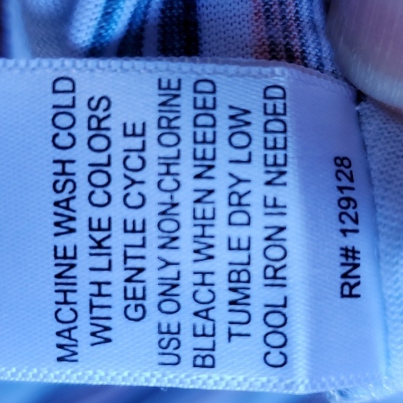 Blue Mood blue stripe SS top NWT size 3X - Picture 9 of 11